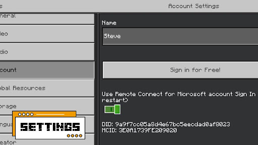 minecraft bedrock settings