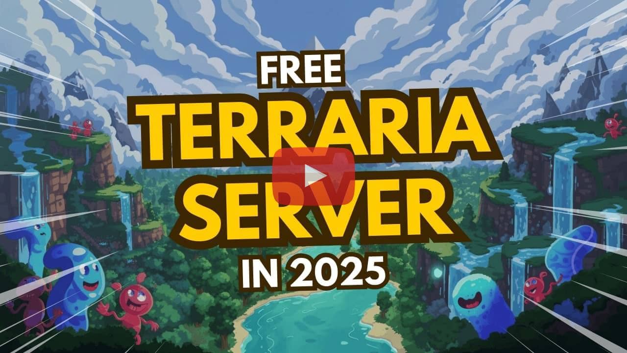 free terraria server tutorial video thumbnail
