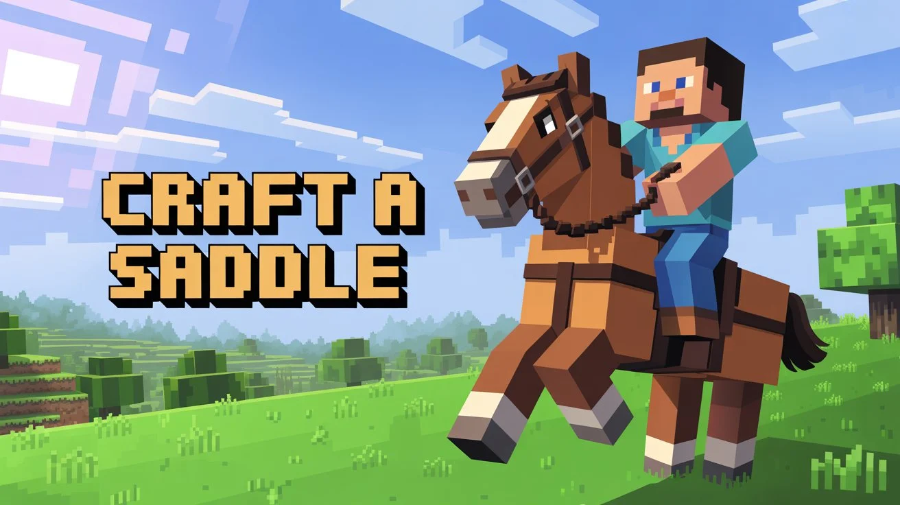 A Saddle item in Minecraft
