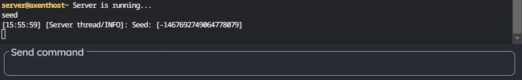 Commande de seed Minecraft